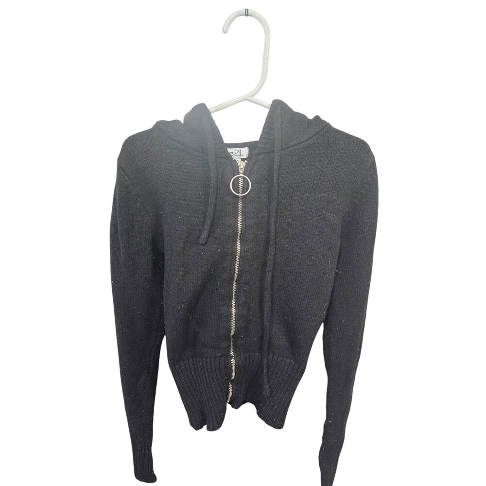 Black Hooded Sweater - Rue 21 - XS